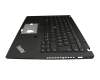 Clavier incl. topcase DE (allemand) noir/noir avec rétro-éclairage et mouse stick original pour Lenovo ThinkPad T14s Gen 1 (20UH/20UJ)