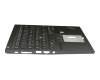 Clavier incl. topcase DE (allemand) noir/noir avec rétro-éclairage et mouse stick original pour Lenovo ThinkPad T490 (20Q9/20QH)