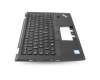 Clavier incl. topcase DE (allemand) noir/noir avec rétro-éclairage et mouse stick original pour Lenovo ThinkPad X1 Carbon 4th Gen (20FC/20FB)