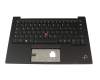 Clavier incl. topcase DE (allemand) noir/noir avec rétro-éclairage et mouse stick original pour Lenovo ThinkPad X1 Carbon G10 (21CB)