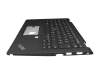 Clavier incl. topcase DE (allemand) noir/noir avec rétro-éclairage et mouse stick original pour Lenovo ThinkPad X13 Yoga (20SY/20SX)