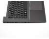 Clavier incl. topcase DE (allemand) noir/noir avec rétro-éclairage et pointeur original pour Asus Pro Advanced B8430UA