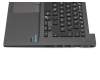 Clavier incl. topcase DE (allemand) noir/noir avec rétro-éclairage et pointeur original pour Asus Pro Advanced B8430UA