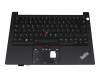 Clavier incl. topcase DE (allemand) noir/noir avec rétro-éclairage et pointeur original pour Lenovo ThinkPad E14 Gen 3 (20Y7)