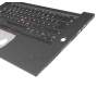 Clavier incl. topcase DE (allemand) noir/noir avec rétro-éclairage et pointeur original pour Lenovo ThinkPad P1 Gen 1 (20MD/20ME)