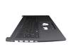 Clavier incl. topcase DE (allemand) noir/noir avec rétro-éclairage original pour Acer Aspire 5 (A515-44G)