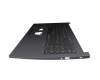 Clavier incl. topcase DE (allemand) noir/noir avec rétro-éclairage original pour Acer Aspire 5 (A515-45G)