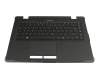 Clavier incl. topcase DE (allemand) noir/noir avec rétro-éclairage original pour Acer Enduro N3 (EN314-51W)