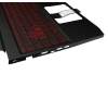 Clavier incl. topcase DE (allemand) noir/noir avec rétro-éclairage original pour Acer Nitro 7 (AN715-51)