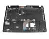Clavier incl. topcase DE (allemand) noir/noir avec rétro-éclairage original pour Acer TravelMate P2 (TMP215-53)