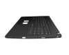 Clavier incl. topcase DE (allemand) noir/noir avec rétro-éclairage original pour Acer TravelMate P2 (TMP215-53)