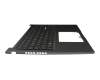 Clavier incl. topcase DE (allemand) noir/noir avec rétro-éclairage original pour Asus D1605YA