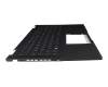 Clavier incl. topcase DE (allemand) noir/noir avec rétro-éclairage original pour Asus ExpertBook B1 B1502CBA