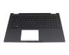 Clavier incl. topcase DE (allemand) noir/noir avec rétro-éclairage original pour Asus ExpertBook B1 B1502CGA