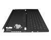 Clavier incl. topcase DE (allemand) noir/noir avec rétro-éclairage original pour Asus GX551QS
