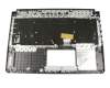Clavier incl. topcase DE (allemand) noir/noir avec rétro-éclairage original pour Asus TUF FX505GM