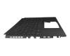 Clavier incl. topcase DE (allemand) noir/noir avec rétro-éclairage original pour Asus TUF Gaming A16 FA617NS