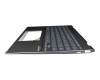 Clavier incl. topcase DE (allemand) noir/noir avec rétro-éclairage original pour Asus ZenBook Flip 13 UX363EA
