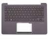 Clavier incl. topcase DE (allemand) noir/noir avec rétro-éclairage original pour Asus ZenBook UX330UA