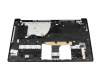 Clavier incl. topcase DE (allemand) noir/noir avec rétro-éclairage original pour HP 15-fd1000