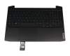 Clavier incl. topcase DE (allemand) noir/noir avec rétro-éclairage original pour Lenovo IdeaPad Gaming 3-15ARH05 (82EY)