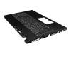 Clavier incl. topcase DE (allemand) noir/noir avec rétro-éclairage original pour MSI GS63 8RC/8RD (MS-16K6)