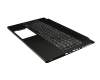 Clavier incl. topcase DE (allemand) noir/noir avec rétro-éclairage original pour MSI GS63VR 7RG Pro (MS-16K3)