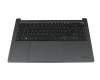 Clavier incl. topcase DE (allemand) noir/noir avec rétro-éclairage original pour Medion S10 X31M (S16431)