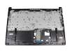 Clavier incl. topcase DE (allemand) noir/noir original pour Acer Aspire 3 (A315-55G)