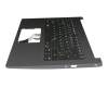 Clavier incl. topcase DE (allemand) noir/noir original pour Acer Aspire 5 (A514-52K)