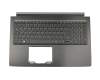 Clavier incl. topcase DE (allemand) noir/noir original pour Acer Aspire 7 (A715-71)