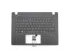 Clavier incl. topcase DE (allemand) noir/noir original pour Acer Aspire V3-372