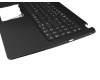 Clavier incl. topcase DE (allemand) noir/noir original pour Acer Extensa 15 (EX215-51)