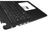 Clavier incl. topcase DE (allemand) noir/noir original pour Acer Extensa 15 (EX215-51)