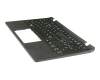 Clavier incl. topcase DE (allemand) noir/noir original pour Acer TravelMate B1 (TMB116-M)