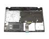 Clavier incl. topcase DE (allemand) noir/noir original pour Acer TravelMate P2 (P257-MG)