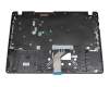 Clavier incl. topcase DE (allemand) noir/noir original pour Acer TravelMate P2 (TMP214-53)