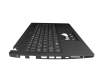 Clavier incl. topcase DE (allemand) noir/noir original pour Acer TravelMate P2 (TMP214-53)