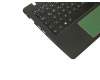 Clavier incl. topcase DE (allemand) noir/noir original pour Asus X200MA
