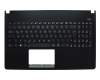 Clavier incl. topcase DE (allemand) noir/noir original pour Asus X501A