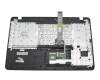 Clavier incl. topcase DE (allemand) noir/noir original pour Asus X751LJ