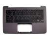 Clavier incl. topcase DE (allemand) noir/noir original pour Asus ZenBook UX305LA