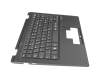 Clavier incl. topcase DE (allemand) noir/noir original pour Emdoor YS13G