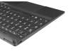 Clavier incl. topcase DE (allemand) noir/noir original pour Lenovo Tablet 10 (20L4)