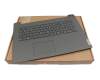 Clavier incl. topcase DE (allemand) noir/noir original pour Lenovo V17 G4 IRU (83A2)