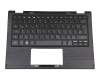 Clavier incl. topcase DE (allemand) noir/noir original pour Toshiba Satellite S50W-C