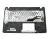 Clavier incl. topcase DE (allemand) noir/or support ODD inclus original pour Asus VivoBook R540SA