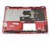 Clavier incl. topcase DE (allemand) noir/rouge original pour Asus VivoBook F556UQ