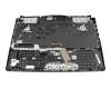 Clavier incl. topcase DE (allemand) noir/transparent/noir avec rétro-éclairage original pour Asus TUF A15 FA506IC