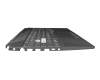 Clavier incl. topcase DE (allemand) noir/transparent/noir avec rétro-éclairage original pour Asus TUF F15 FX506LU